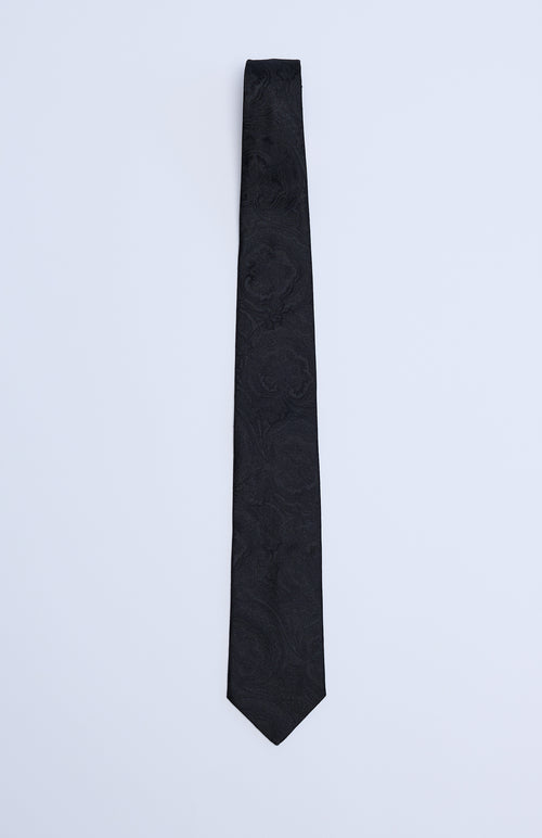 Black Paisley Ties